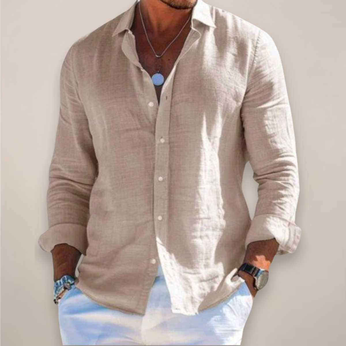 Desmond | Men’s Long-Sleeve Button-Front Shirt