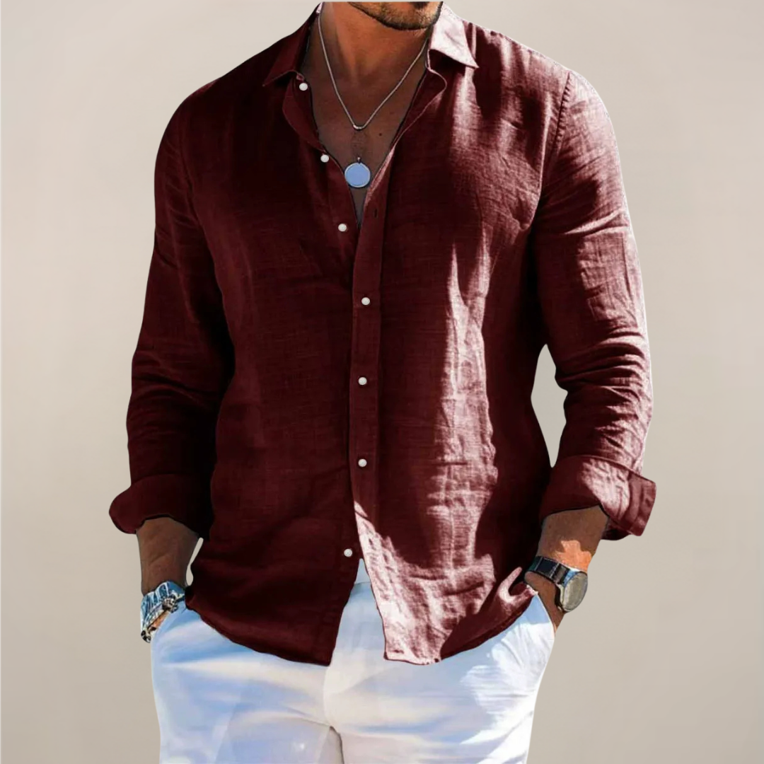 Desmond | Men’s Long-Sleeve Button-Front Shirt