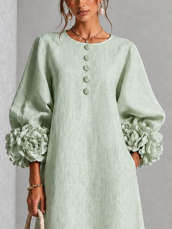 Dorothy | Women's Floral Button-Front Midi Dress