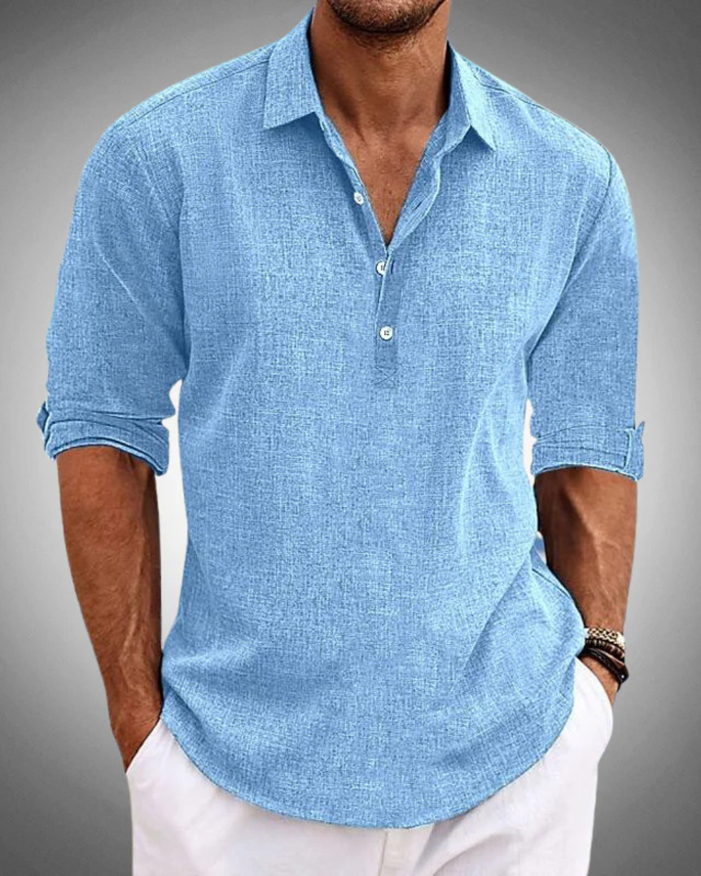 Ethan | Men's Classic Button-Front Shirt