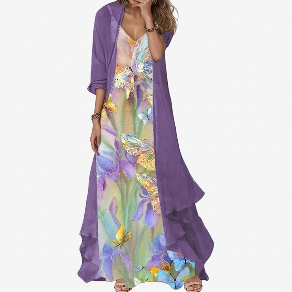 Florence | Women's Maxi Dress and Jacket Set