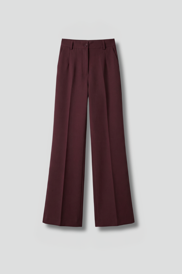 Georgia | Women's High-Waisted Straight-Leg Trousers
