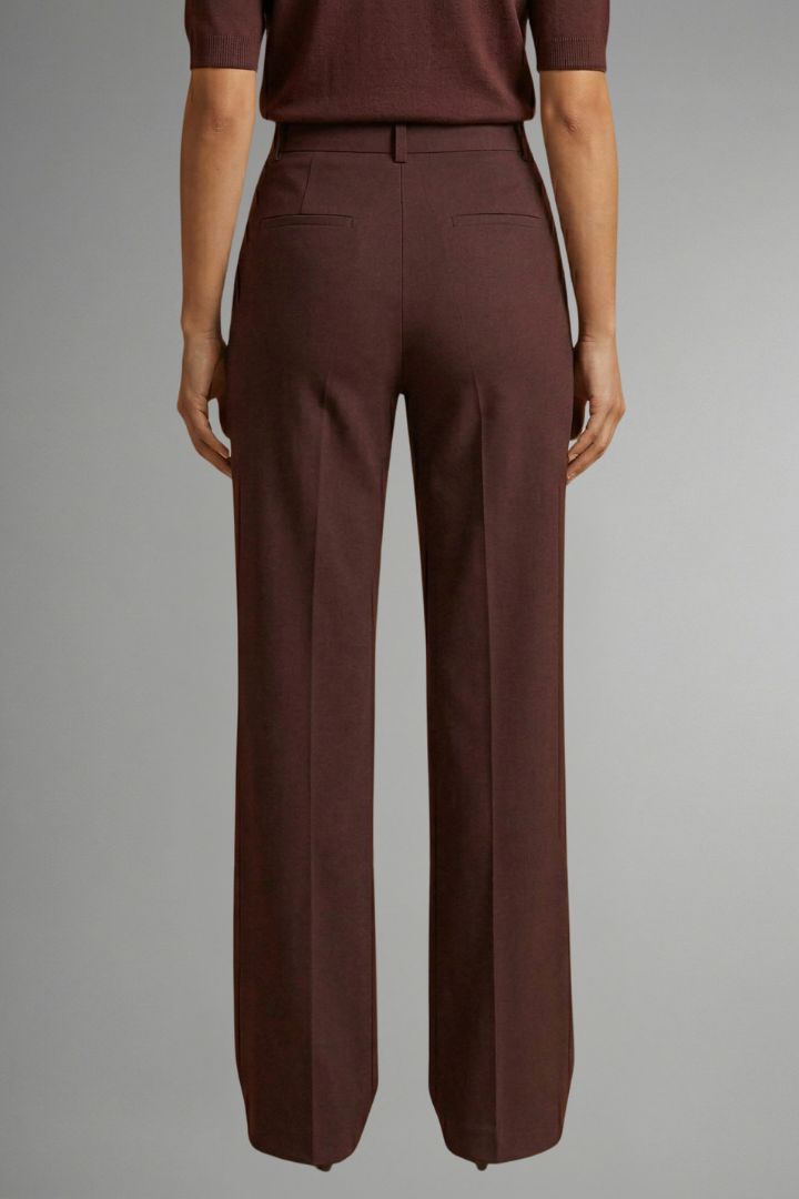 Georgia | Women's High-Waisted Straight-Leg Trousers