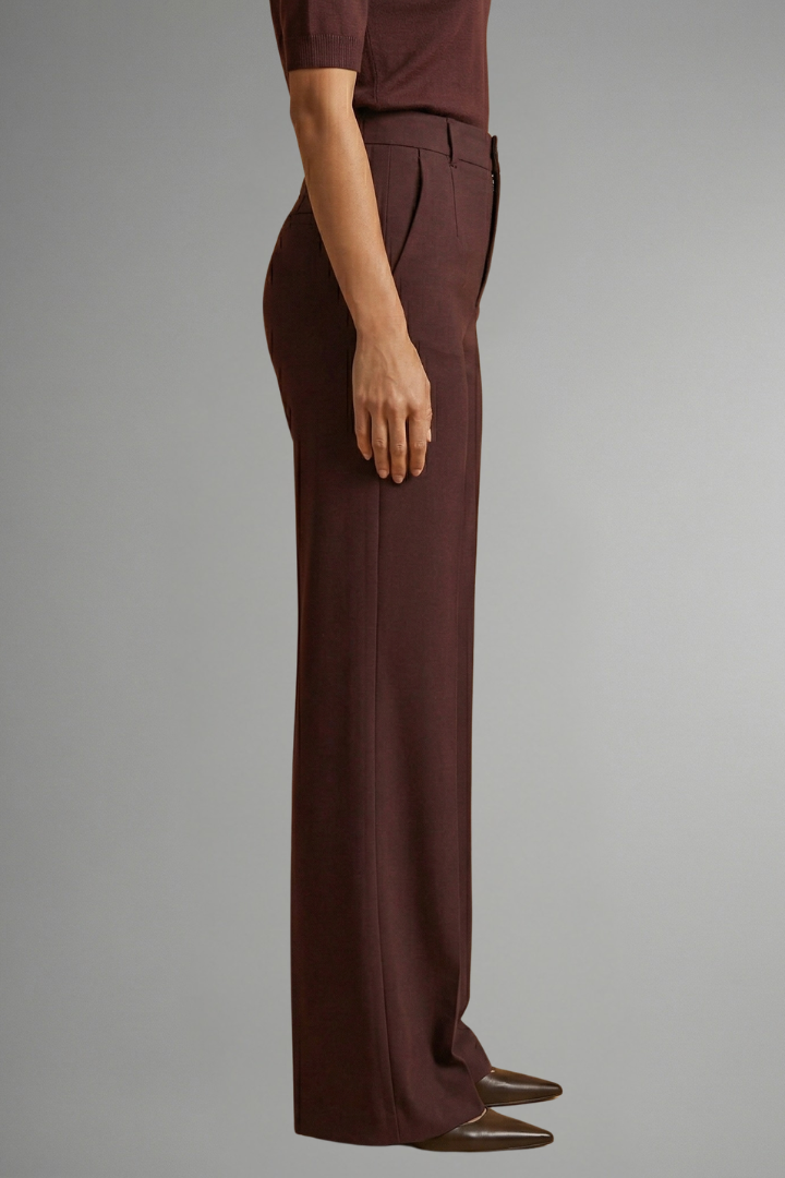 Georgia | Women's High-Waisted Straight-Leg Trousers