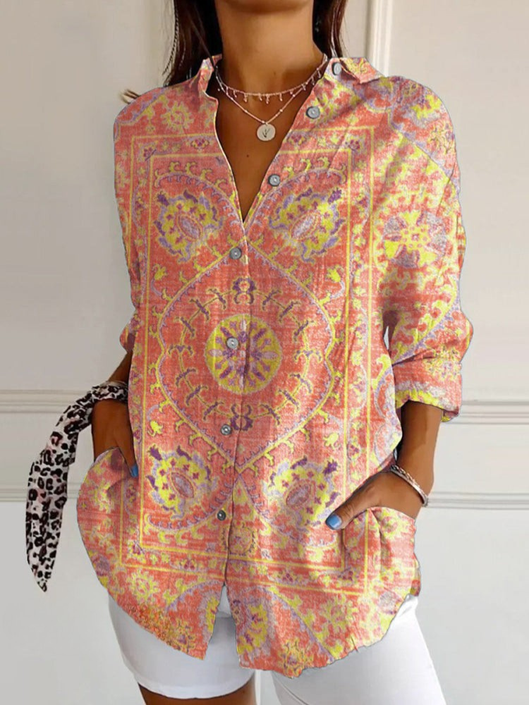 Georgia | Women's Vintage Button-Front Shirt