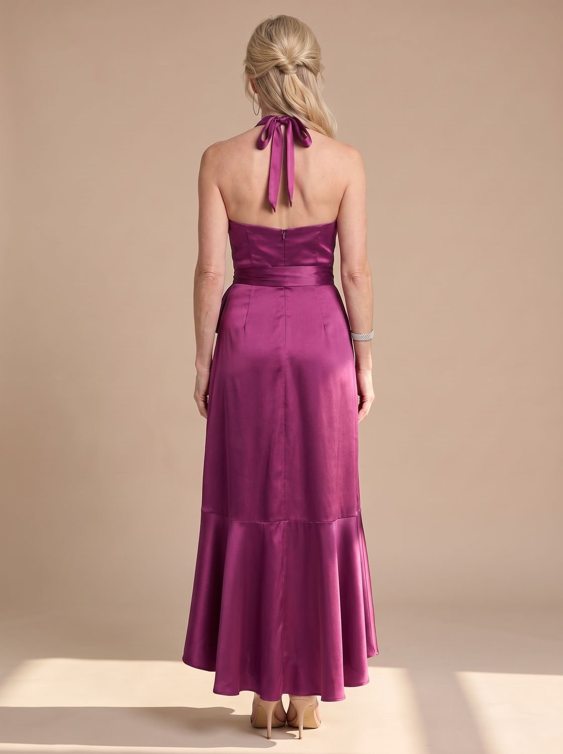 Georgina | Women's Halter Wrap Cocktail Dress