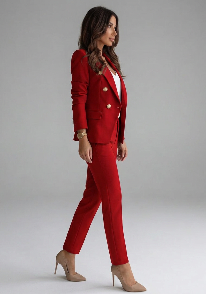 Gwendolyn | Women's Double-Breasted Blazer and Trousers Set