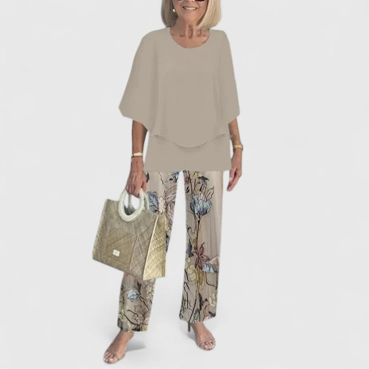 Harperly | Women's Relaxed Two-Piece Matching Top and Pants Set
