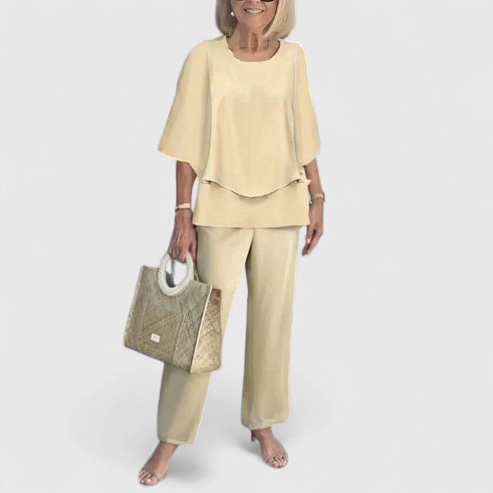 Harperly | Women's Relaxed Two-Piece Matching Top and Pants Set