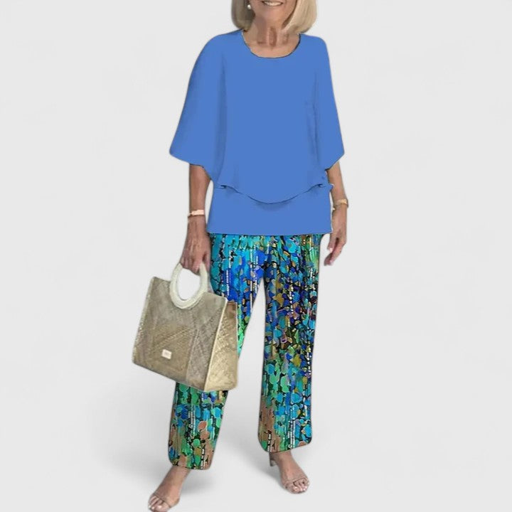 Harperly | Women's Relaxed Two-Piece Matching Top and Pants Set
