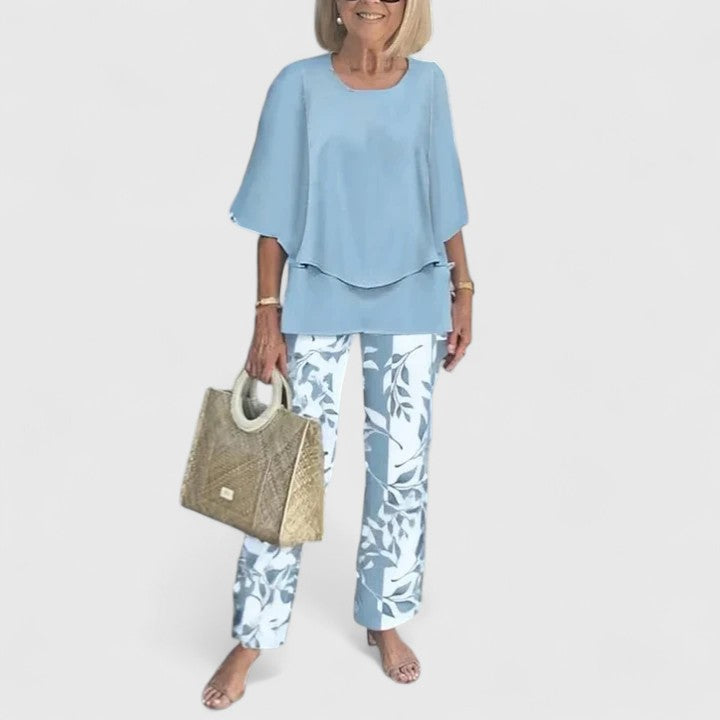 Harperly | Women's Relaxed Two-Piece Matching Top and Pants Set