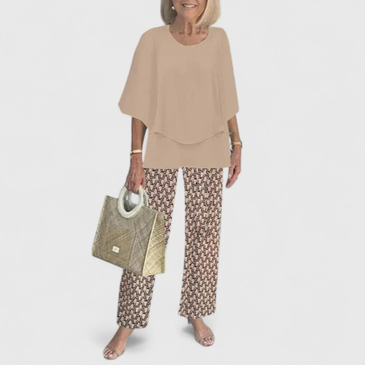 Harperly | Women's Relaxed Two-Piece Matching Top and Pants Set