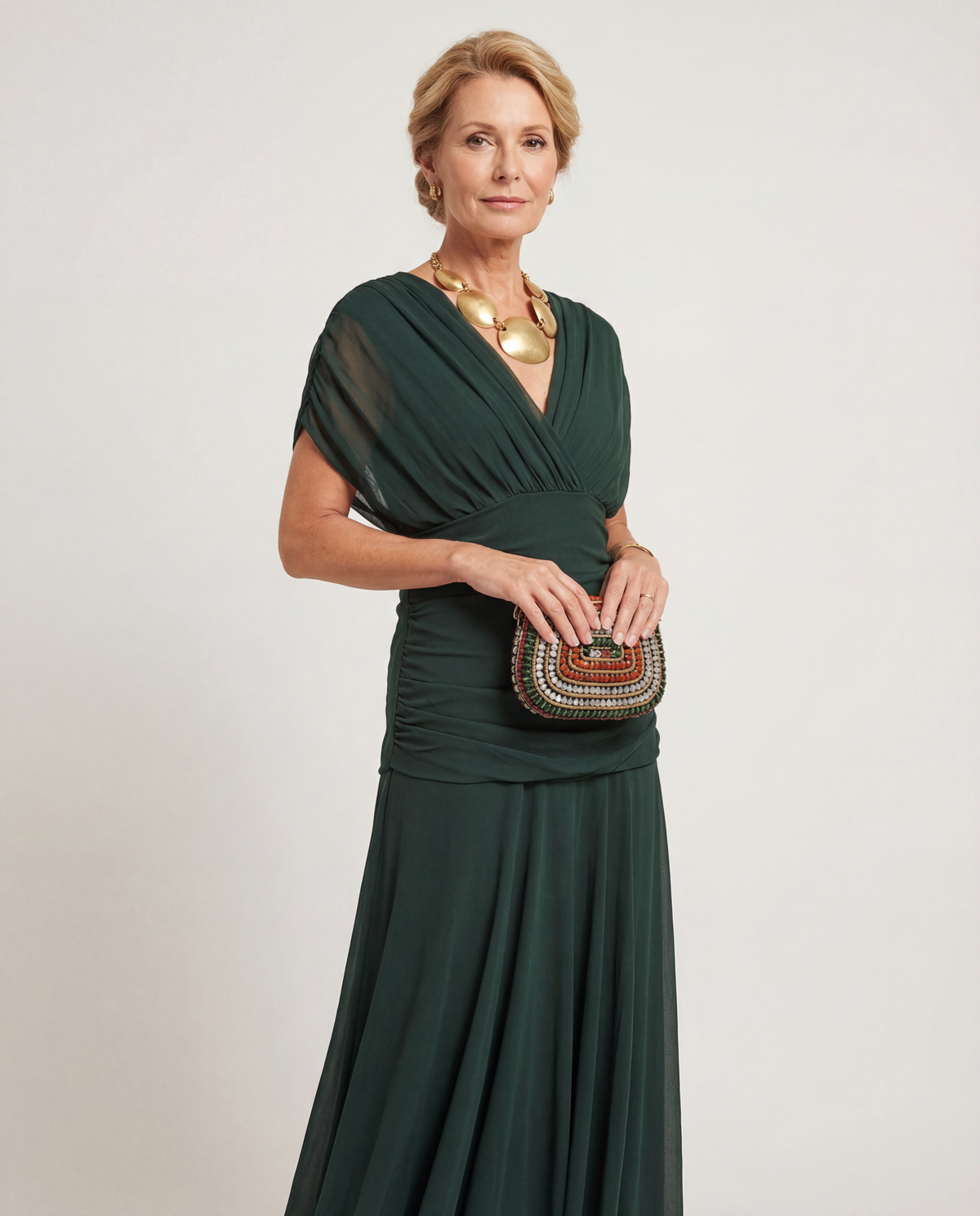 Isadora | Off-Shoulder Ruched Evening Dress
