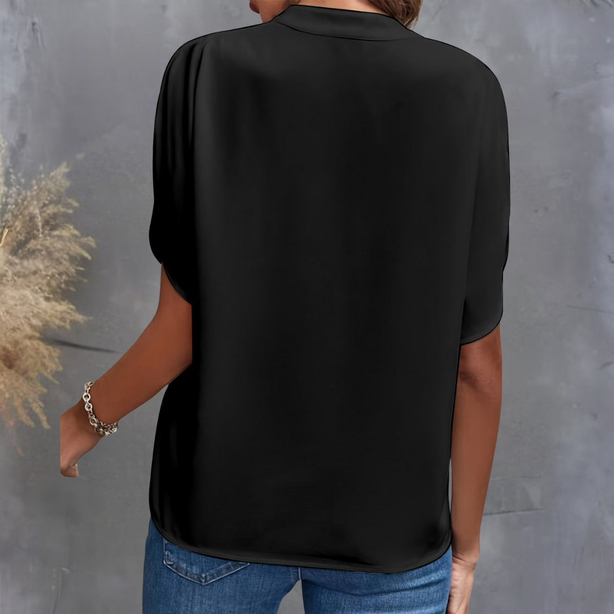 Laura | Women's V-Neck Split Sleeve Blouse