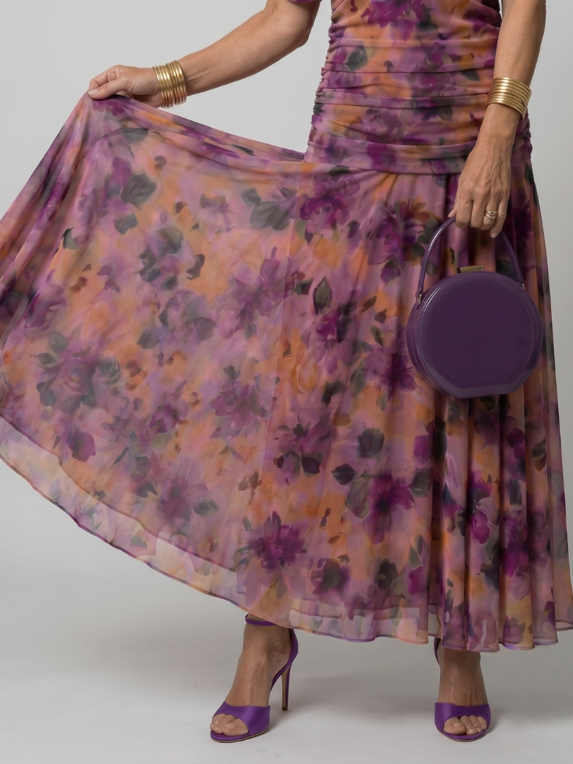 Lavinia | Women’s Floral Print Off-Shoulder Midi Dress