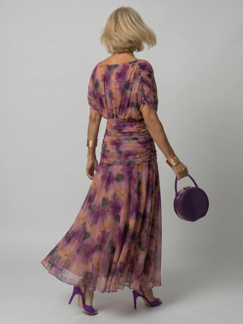 Lavinia | Women’s Floral Print Off-Shoulder Midi Dress