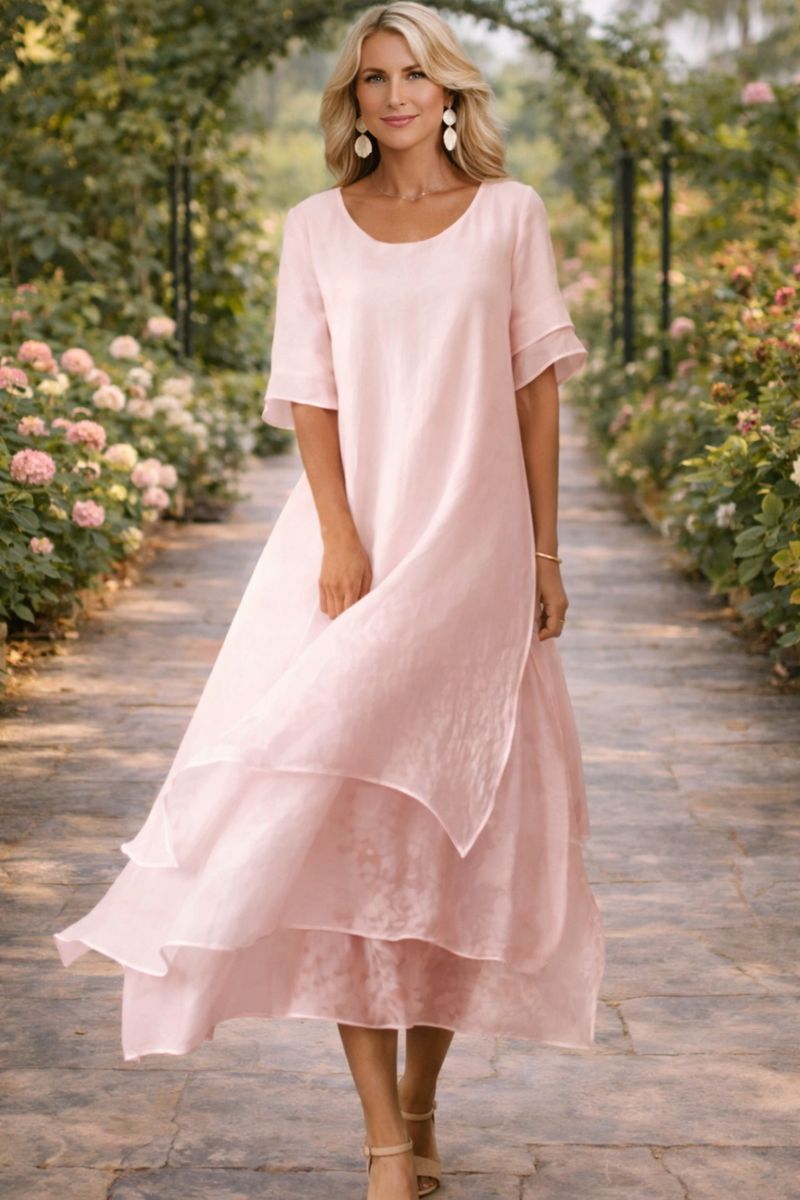 Linora | Women's Flowing Neckline Dress