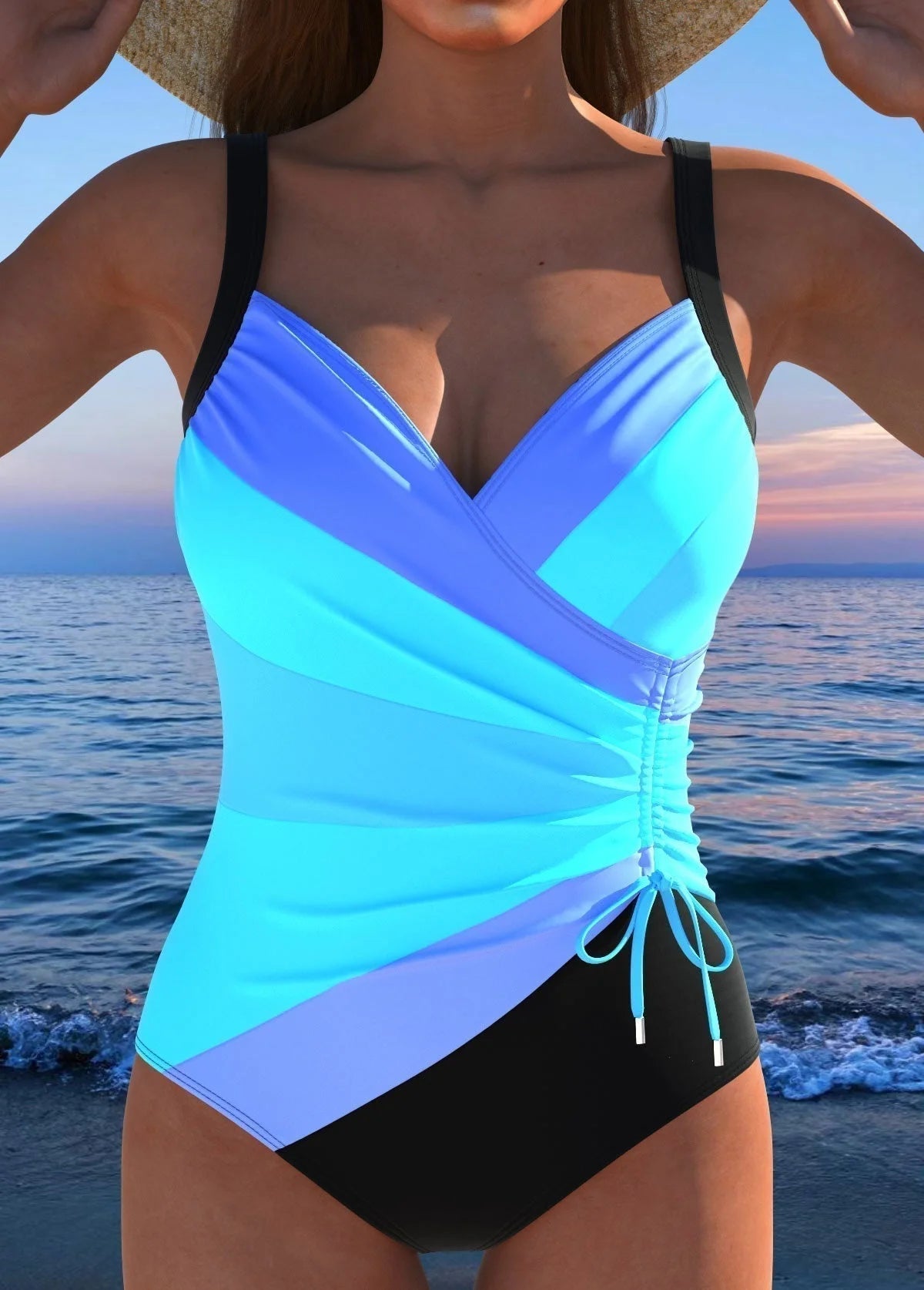 Lorna | Women's Printed Tummy-Control Swimsuit