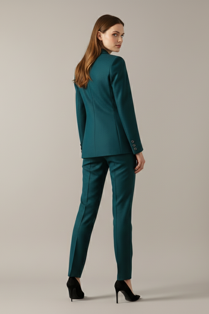 Lorraine | Women's One-Button Blazer and Straight-Leg Trousers Set