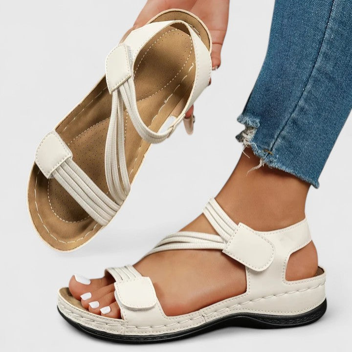 Lydia | Women's Adjustable Support Sandals with Contoured Footbed