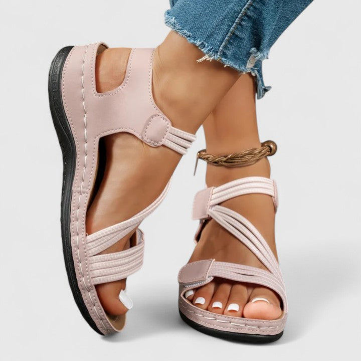 Lydia | Women's Adjustable Support Sandals with Contoured Footbed