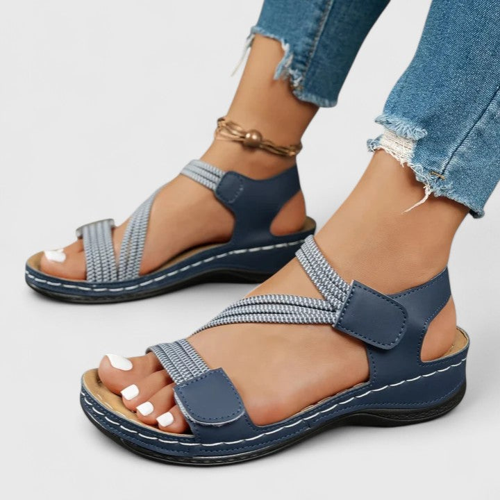 Lydia | Women's Adjustable Support Sandals with Contoured Footbed