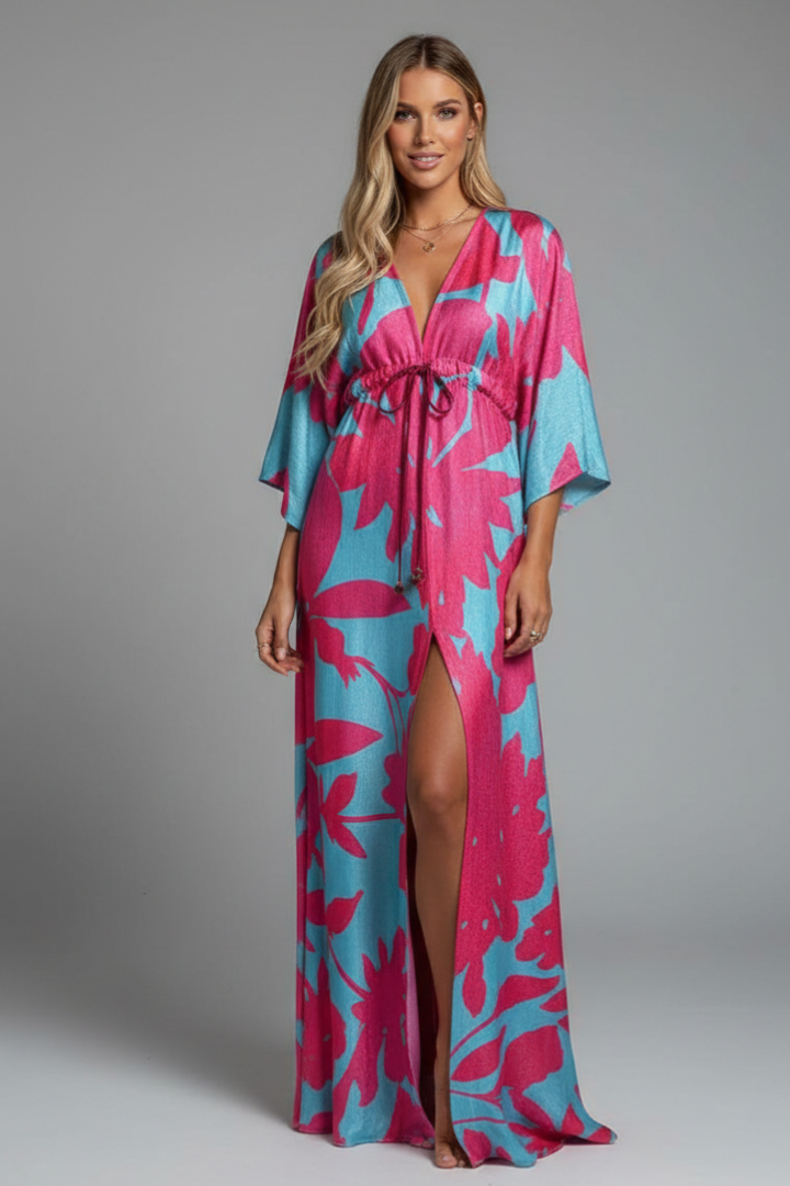 Manuela | Bohemian Printed Resort Maxi Dress