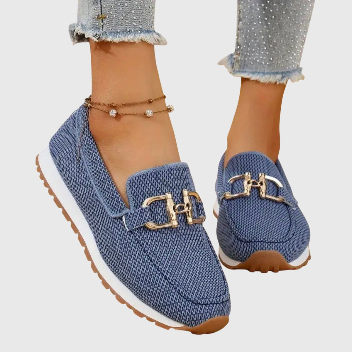 Marcella | Woven Slip-On Loafers