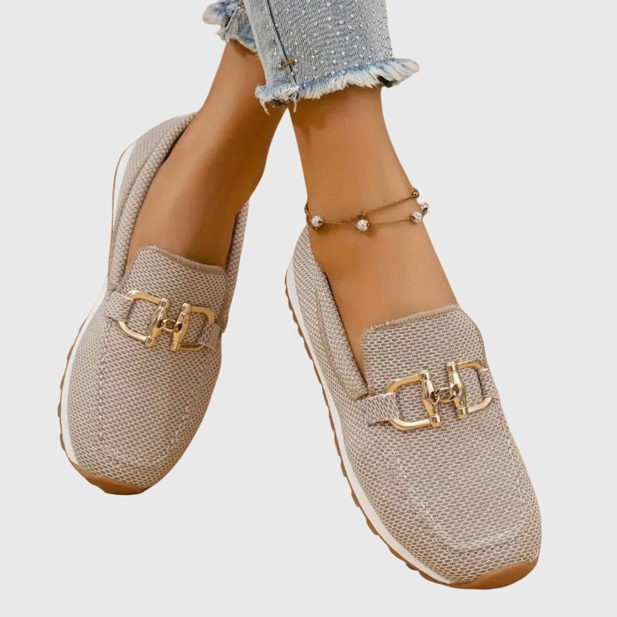Marcella | Woven Slip-On Loafers