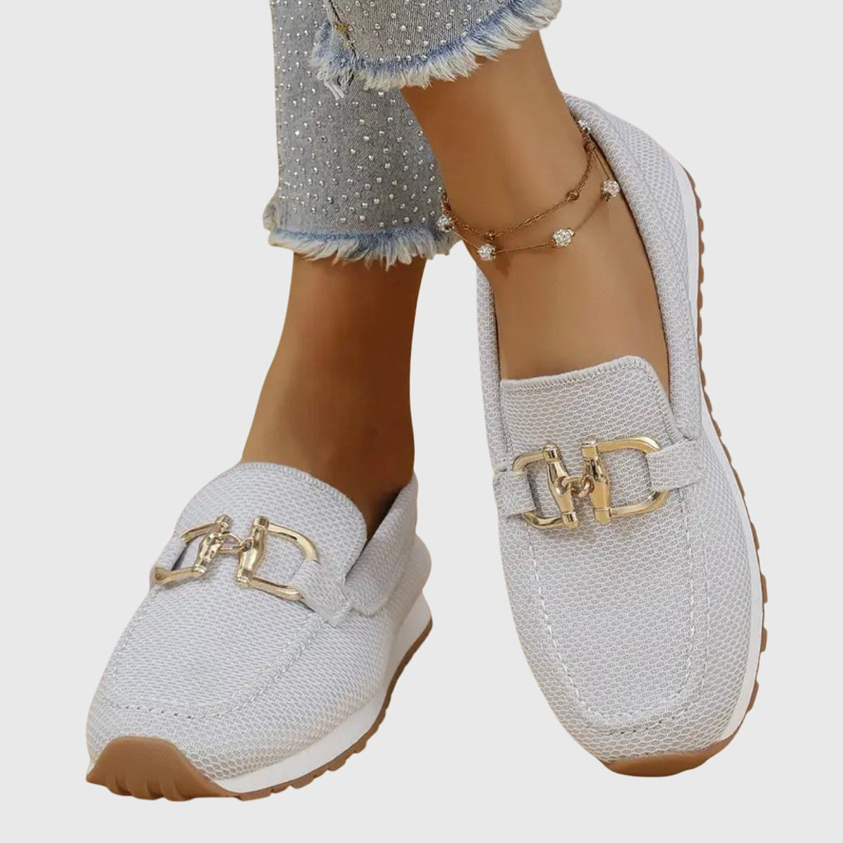 Marcella | Woven Slip-On Loafers
