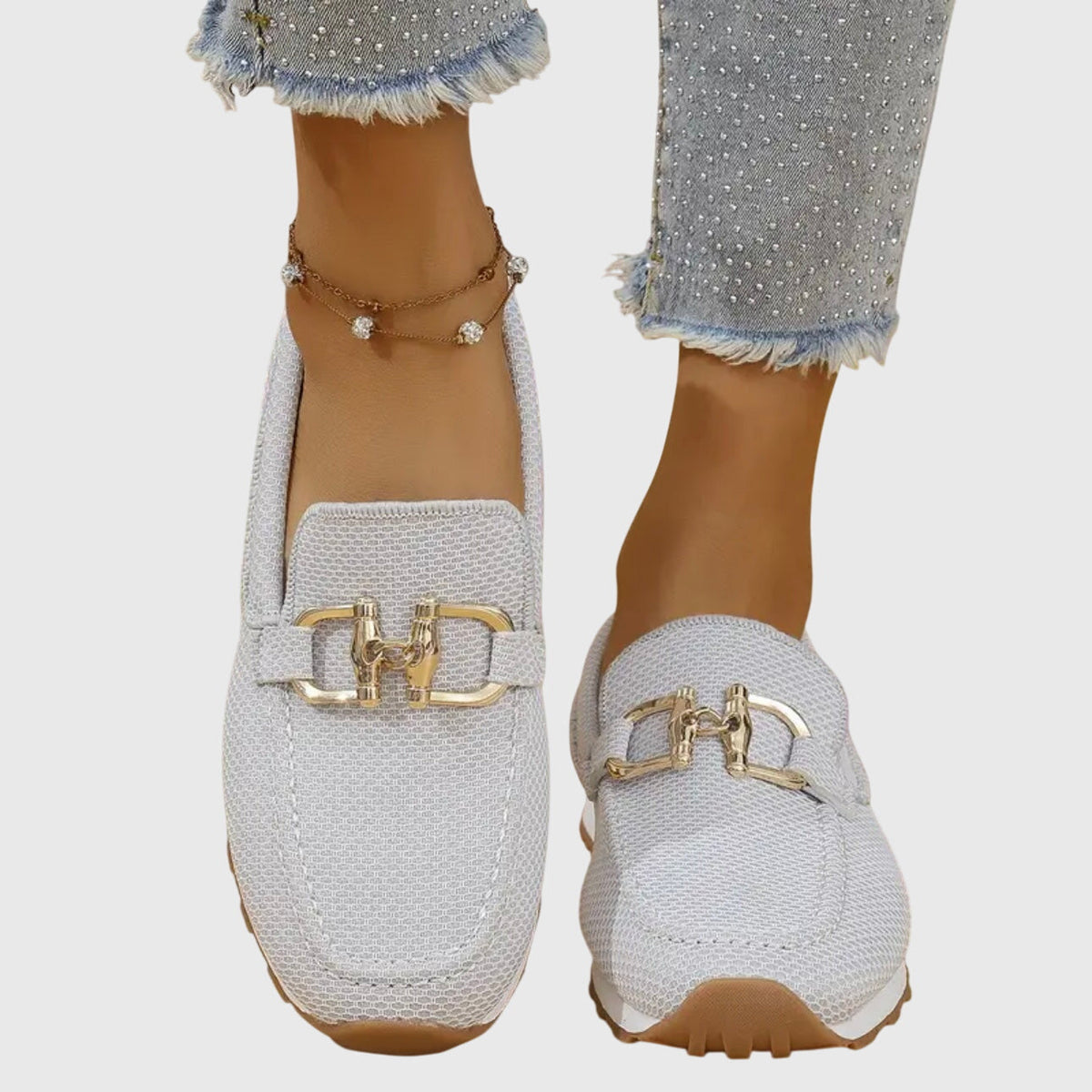 Marcella | Woven Slip-On Loafers