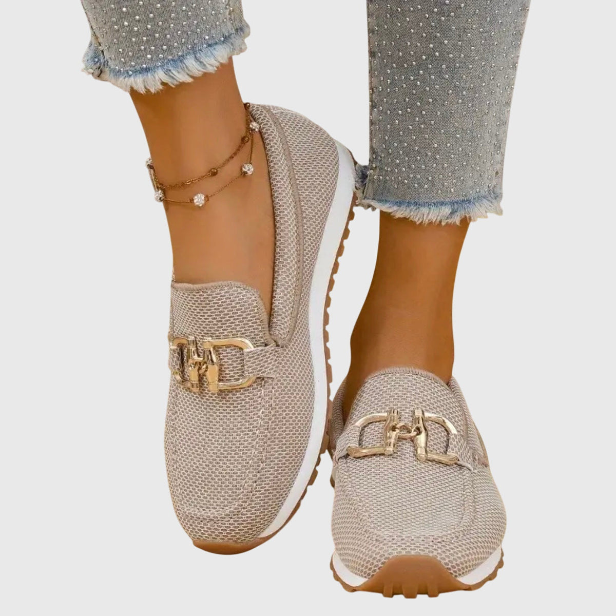 Marcella | Woven Slip-On Loafers