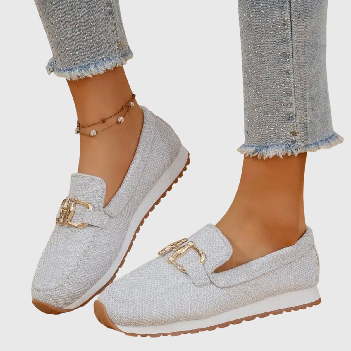 Marcella | Woven Slip-On Loafers