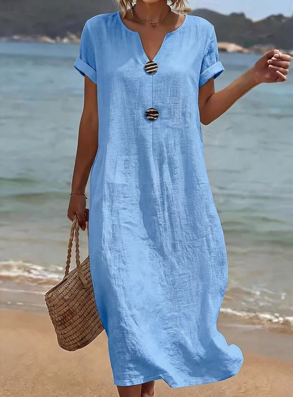 Marina | Women's Button-Front Beach Maxi Dress
