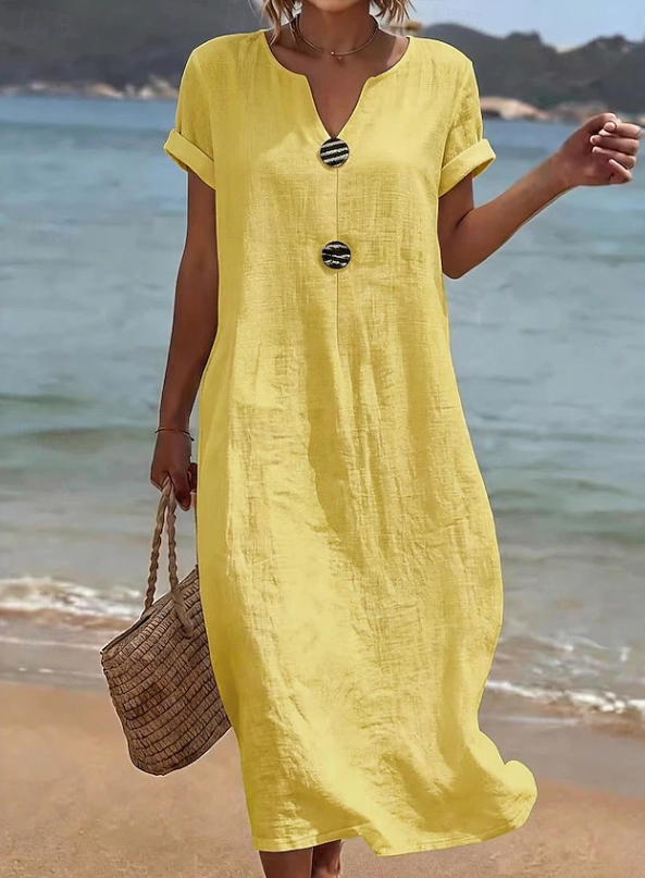 Marina | Women's Button-Front Beach Maxi Dress