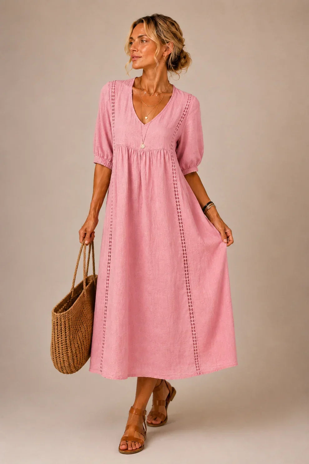 Marissa | V-Neck A-Line Maxi Dress