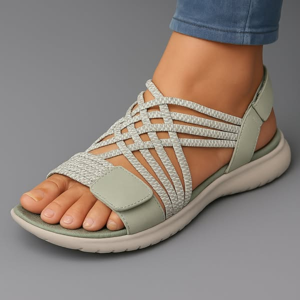 Marlene | Women’s Flat Sandals with Woven Straps