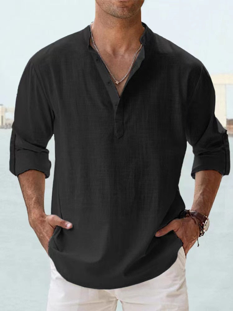 Max | Men's Breathable Button-Up Shirt with Tailored Fit