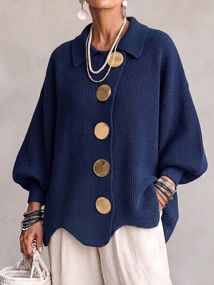 Orlisse | Women's Oversized Button-Up Cardigan