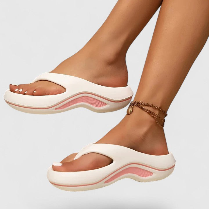 Paige | Women's Slip-On Slide Sandals with Contoured Footbed