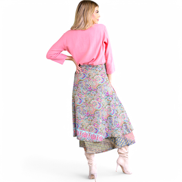 Olive Wrap Skirt