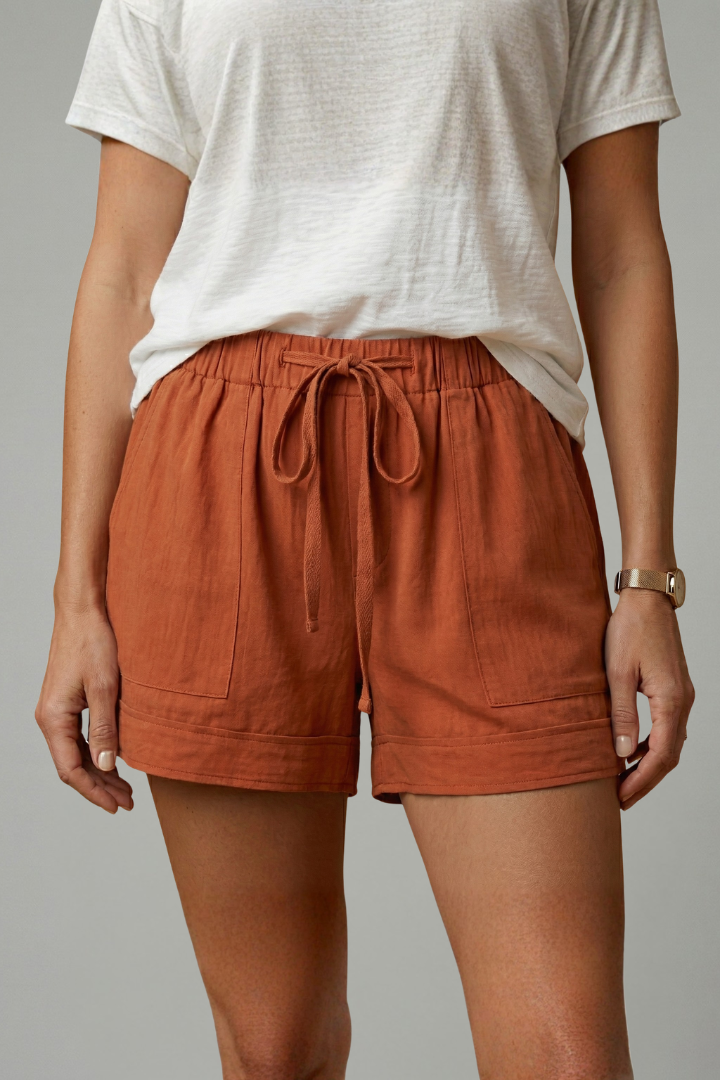 Rochelle | Women's Relaxed Drawstring Waist Shorts