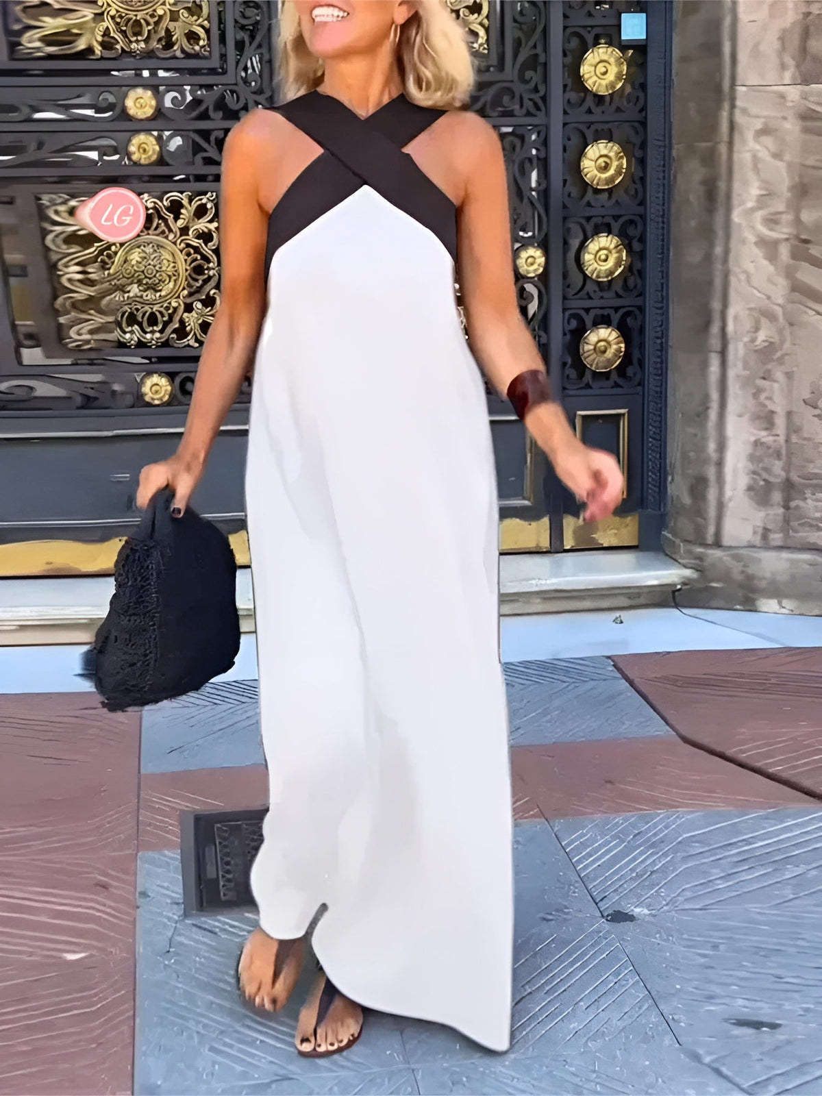 Rosalia | Crossover Maxi Dress