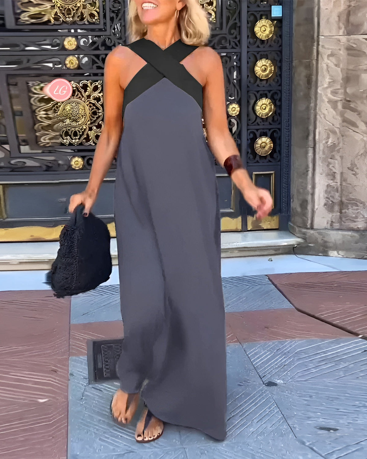 Rosalia | Crossover Maxi Dress