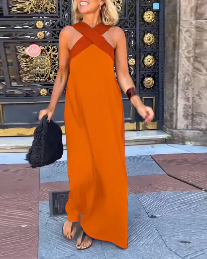 Rosalia | Crossover Maxi Dress