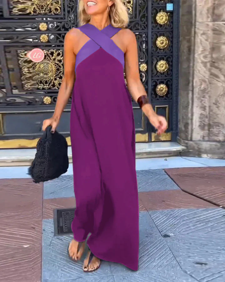 Rosalia | Crossover Maxi Dress