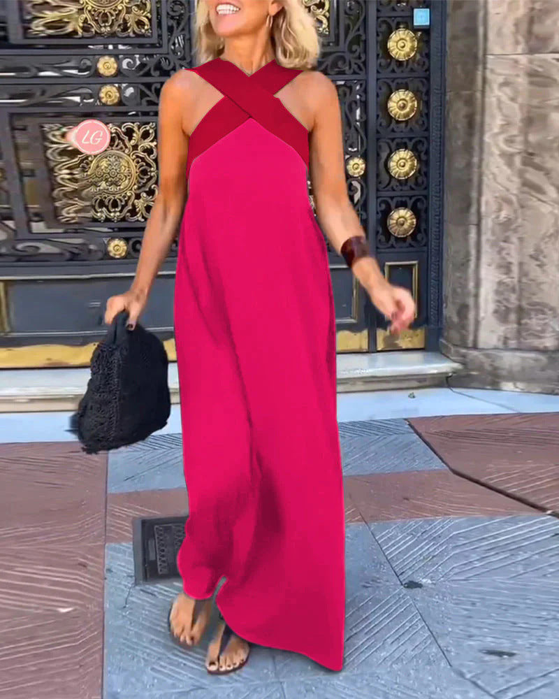 Rosalia | Crossover Maxi Dress
