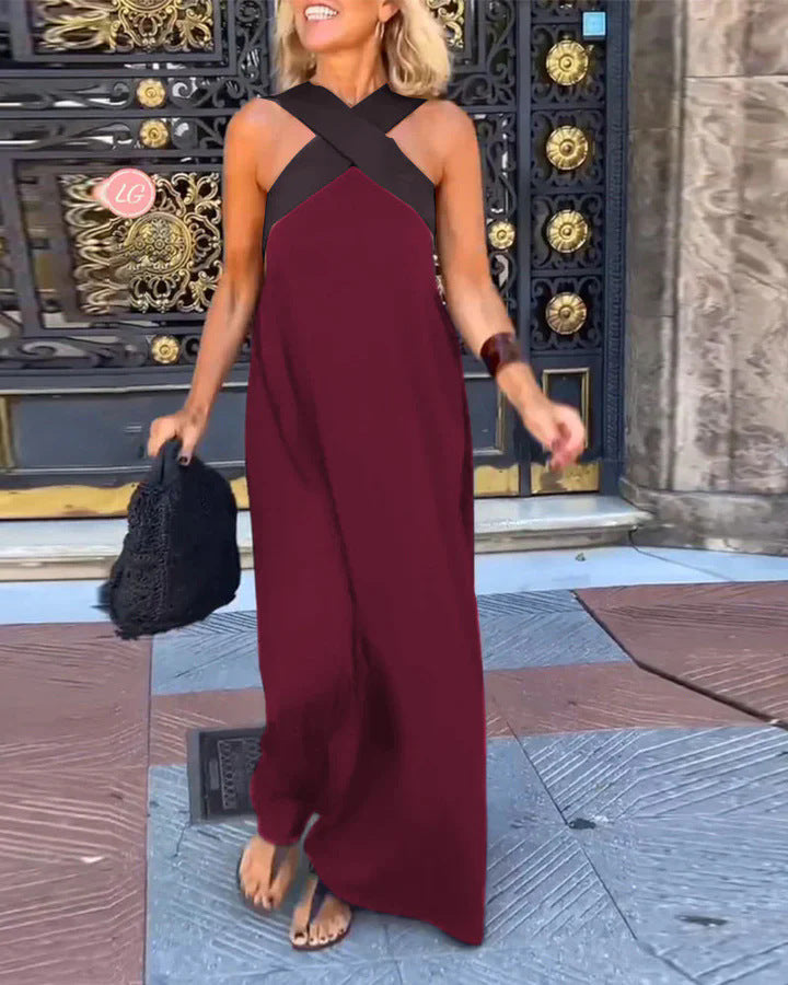 Rosalia | Crossover Maxi Dress