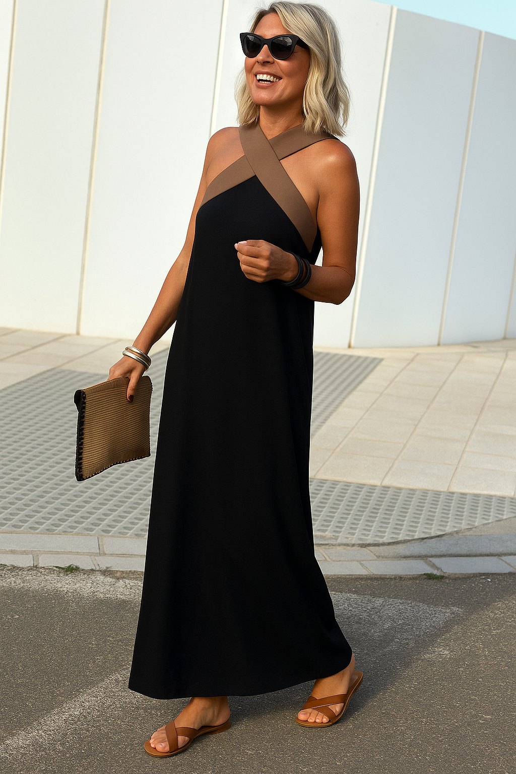 Rosalia | Crossover Maxi Dress