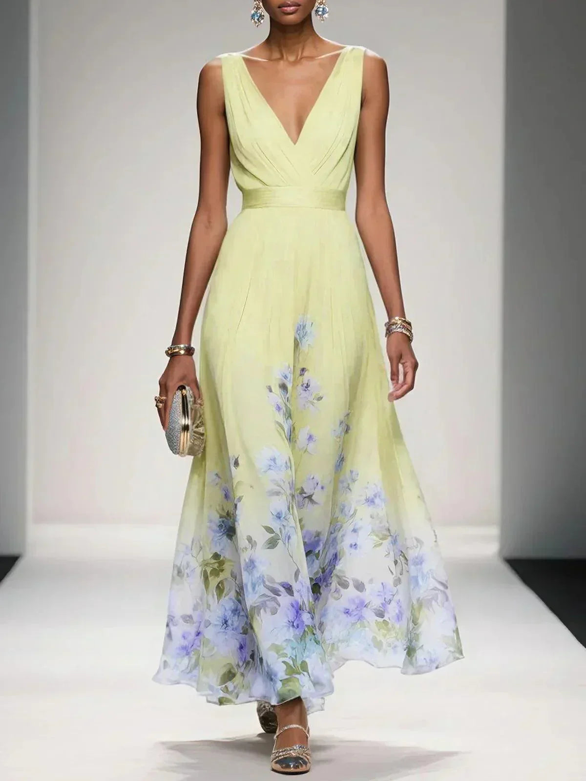 Roslyn | Women’s Floral A-Line Wedding Guest Dress